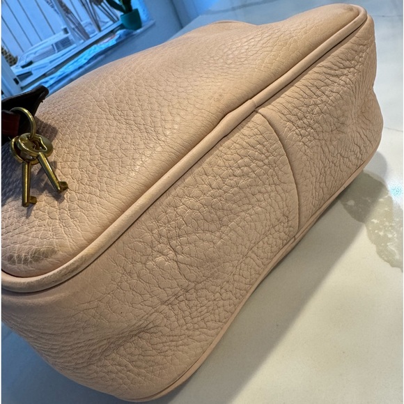 J.Crew Signet Bag Italian Pale Pink Leather Crossbody - Picture 8 of 17